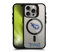 Head Case Designs sous Licence Officielle NFL Logo Tennessee Titans Black Shockproof Bumper Case [Military Grade Protection] Compatible with Apple iPhone 15 Pro and Compatible with MagSafe