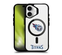 Head Case Designs sous Licence Officielle NFL Logo Tennessee Titans Black Shockproof Bumper Case [Military Grade Protection] Compatible with Apple iPhone 16 and Compatible with MagSafe