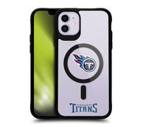 Head Case Designs sous Licence Officielle NFL Logo Tennessee Titans Black Shockproof Bumper Case [Military Grade Protection] Compatible with Apple iPhone 11 and Compatible with MagSafe