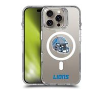 Head Case Designs sous Licence Officielle NFL Logotype De Casque Detroit Lions Étui Antichoc [Protection de Qualité Militaire] Compatible avec Apple iPhone 16 Pro et Compatible avec MagSafe