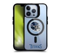 Head Case Designs sous Licence Officielle NFL Logotype De Casque Tennessee Titans Black Shockproof Bumper Case [Military Grade] Compatible with Apple iPhone 13 Pro and Compatible with MagSafe
