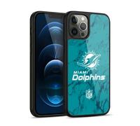 Head Case Designs sous Licence Officielle NFL Marbre Coloré Miami Dolphins Graphics Coque en Gel renforcée [Protection de Qualité Militaire] Compatible avec Apple iPhone 12 Pro Max