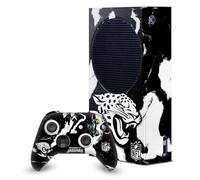 Head Case Designs Sous Licence Officielle NFL Marbre Jacksonville Jaguars Enveloppement De Console De Jeu Et Skins Pour Manette compatible avec Xbox Series S Console & Controller Bundle