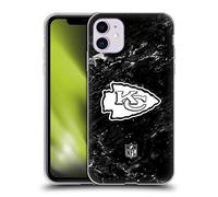 Head Case Designs sous Licence Officielle NFL Marbre Kansas City Chiefs Artwork Coque en Gel [Protection de Qualité Militaire] Compatible avec Apple iPhone 11