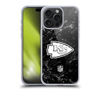 Head Case Designs sous Licence Officielle NFL Marbre Kansas City Chiefs Artwork Coque en Gel [Protection de Qualité Militaire] Compatible avec Apple iPhone 15 Pro Max Et Compatible avec MagSafe