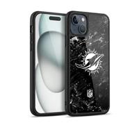 Head Case Designs sous Licence Officielle NFL Marbre Miami Dolphins Artwork Coque en Gel renforcée [Protection de Qualité Militaire] Compatible avec Apple iPhone 15 Plus