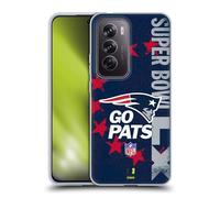 Head Case Designs sous Licence Officielle NFL Patriots Go Pats 2026 Super Bowl LX Coque en Gel [Protection de Qualité Militaire] Compatible avec Oppo Reno12 Pro 5G
