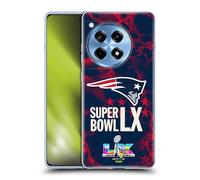 Head Case Designs sous Licence Officielle NFL Patriots Marbre 2026 Super Bowl LX Coque en Gel [Protection de Qualité Militaire] Compatible avec OnePlus Ace 3 5G