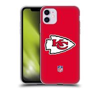 Head Case Designs sous Licence Officielle NFL Plaine Kansas City Chiefs Logo Coque en Gel [Protection de Qualité Militaire] Compatible avec Apple iPhone 11