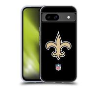 Head Case Designs sous Licence Officielle NFL Plaine New Orleans Saints Logo Coque en Gel [Protection de Qualité Militaire] Compatible avec Google Pixel 8a Et Compatible avec MagSafe