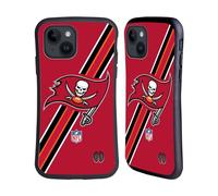 Head Case Designs sous Licence Officielle NFL Rayures Tampa Bay Buccaneers Logo Coque Hybride Compatible avec Apple iPhone 15
