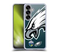 Head Case Designs sous Licence Officielle NFL São Paulo Eagles Jeux Internationaux 2024 Coque en Gel [Protection de Qualité Militaire] Compatible avec Samsung Galaxy S25+ Et Compatible avec MagSafe