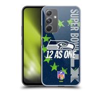 Head Case Designs sous Licence Officielle NFL Seahawks We are 12 2026 Super Bowl LX Coque Dure pour l'arrière Compatible avec Samsung Galaxy A54 5G