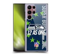 Head Case Designs sous Licence Officielle NFL Seahawks We are 12 2026 Super Bowl LX Coque Dure pour l'arrière Compatible avec Samsung Galaxy S22 Ultra 5G