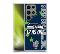 Head Case Designs sous Licence Officielle NFL Seahawks We are 12 2026 Super Bowl LX Coque Dure pour l'arrière Compatible avec Samsung Galaxy S23 Ultra 5G