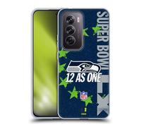 Head Case Designs sous Licence Officielle NFL Seahawks We are 12 2026 Super Bowl LX Coque en Gel [Protection de Qualité Militaire] Compatible avec Oppo Reno12 Pro 5G