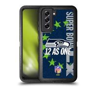 Head Case Designs sous Licence Officielle NFL Seahawks We are 12 2026 Super Bowl LX Étui Antichoc Ultra-Blindé Compatible avec Samsung Galaxy S21 FE 5G