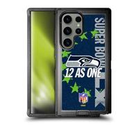 Head Case Designs sous Licence Officielle NFL Seahawks We are 12 2026 Super Bowl LX Étui Antichoc Ultra-Blindé Compatible avec Samsung Galaxy S24 Ultra 5G