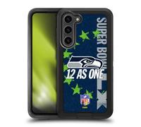 Head Case Designs sous Licence Officielle NFL Seahawks We are 12 2026 Super Bowl LX Étui Antichoc Ultra-Blindé Compatible avec Samsung Galaxy S23+ 5G