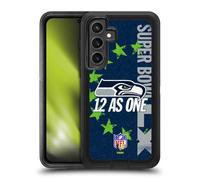 Head Case Designs sous Licence Officielle NFL Seahawks We are 12 2026 Super Bowl LX Étui Antichoc Ultra-Blindé Compatible avec Samsung Galaxy S24 FE