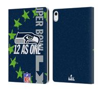 Head Case Designs sous Licence Officielle NFL Seahawks We are 12 2026 Super Bowl LX Étui Portefeuille en Cuir Compatible avec Apple iPad 10.9 2022/2025