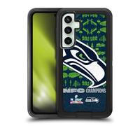 Head Case Designs sous Licence Officielle NFL Seattle Grand Format 2026 Super Bowl LX Champions Étui Antichoc Ultra-Blindé Compatible avec Samsung Galaxy S23 FE 5G