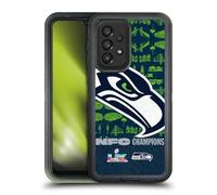 Head Case Designs sous Licence Officielle NFL Seattle Grand Format 2026 Super Bowl LX Champions Étui Antichoc Ultra-Blindé Compatible avec Galaxy A33 5G (2022)