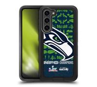 Head Case Designs sous Licence Officielle NFL Seattle Grand Format 2026 Super Bowl LX Champions Étui Antichoc Ultra-Blindé Compatible avec Samsung Galaxy S23+ 5G