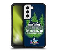 Head Case Designs sous Licence Officielle NFL Seattle Seahawks 2026 Super Bowl LX Champions Étui Antichoc Ultra-Blindé Compatible avec Samsung Galaxy S22 5G
