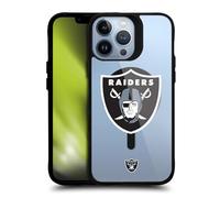 Head Case Designs sous Licence Officielle NFL Surdimensionné Las Vegas Raiders Black Shockproof Bumper Case [Military Grade] Compatible with Apple iPhone 13 Pro Max and Compatible with MagSafe