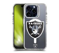 Head Case Designs sous Licence Officielle NFL Surdimensionné Las Vegas Raiders Étui Antichoc [Protection de Qualité Militaire] Compatible avec Apple iPhone 15 Pro et Compatible avec MagSafe