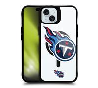 Head Case Designs sous Licence Officielle NFL Surdimensionné Tennessee Titans Black Shockproof Bumper Case [Military Grade Protection] Compatible with Apple iPhone 15 Plus and Compatible with MagSafe