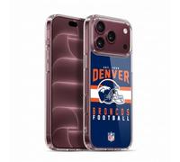 Head Case Designs sous Licence Officielle NFL Typographie de Casque Denver Broncos Graphics Coque en Gel [Qualité Militaire] Compatible avec Apple iPhone 18 Pro Max Et Compatible avec MagSafe
