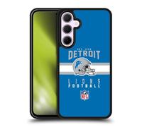 Head Case Designs sous Licence Officielle NFL Typographie de Casque Detroit Lions Graphics Coque en Gel renforcée [Protection de Qualité Militaire] Compatible avec Samsung Galaxy A35 5G