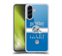 Head Case Designs sous Licence Officielle NFL Typographie de Casque Detroit Lions Graphics Coque en Gel [Protection de Qualité Militaire] Compatible avec Samsung Galaxy A56 5G