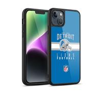 Head Case Designs sous Licence Officielle NFL Typographie de Casque Detroit Lions Graphics Coque en Gel renforcée [Protection de Qualité Militaire] Compatible avec Apple iPhone 14 Plus