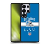 Head Case Designs sous Licence Officielle NFL Typographie de Casque Detroit Lions Graphics Coque en Gel renforcée [Protection de Qualité Militaire] Compatible avec Samsung Galaxy S25 Ultra
