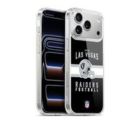 Head Case Designs sous Licence Officielle NFL Typographie de Casque Las Vegas Raiders Graphics Coque en Gel [Qualité Militaire] Compatible avec Apple iPhone 17 Pro Max Et avec MagSafe