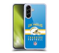 Head Case Designs sous Licence Officielle NFL Typographie de Casque Los Angeles Chargers Graphics Coque en Gel [Protection de Qualité Militaire] Compatible avec Samsung Galaxy A56 5G