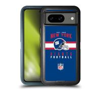 Head Case Designs sous Licence Officielle NFL Typographie de Casque New York Giants Graphics Étui Antichoc Ultra-Blindé Compatible avec Google Pixel 8