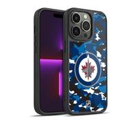Head Case Designs sous Licence Officielle NHL Camouflage Winnipeg Jets Coque en Gel renforcée [Protection de Qualité Militaire] Compatible avec Apple iPhone 14 Pro