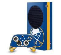 Head Case Designs Sous Licence Officielle NHL Énorme Buffalo Sabres Enveloppement De Console De Jeu Et Skins Pour Manette De Jeu Ensemble compatible avec Xbox Series S Console & Controller Bundle