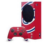 Head Case Designs Sous Licence Officielle NHL Énorme Montreal Canadiens Enveloppement De Console De Jeu Et Skins Pour Manette De Jeu Ensemble compatible avec Xbox Series S