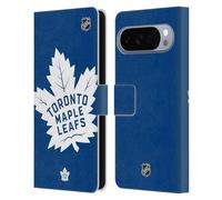 Head Case Designs sous Licence Officielle NHL Énorme Toronto Maple Leafs Étui Portefeuille en Cuir Compatible avec Google Pixel 10 Pro XL