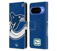 Head Case Designs sous Licence Officielle NHL Énorme Vancouver Canucks Étui Portefeuille en Cuir Compatible avec Google Pixel 10