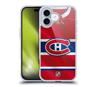 Head Case Designs sous Licence Officielle NHL Jersey Montreal Canadiens Coque en Gel [Protection de Qualité Militaire] Compatible avec Apple iPhone 16 Et Compatible avec MagSafe