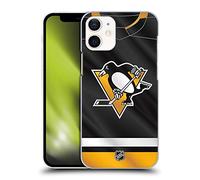 Head Case Designs sous Licence Officielle NHL Jersey Pittsburgh Penguins Coque Dure pour l'arrière Compatible avec Apple iPhone 12 Mini