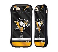 Head Case Designs sous Licence Officielle NHL Jersey Pittsburgh Penguins Coque Hybride Compatible avec Apple iPhone 7/8 / SE 2020 & 2022