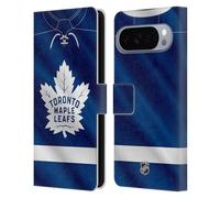 Head Case Designs sous Licence Officielle NHL Jersey Toronto Maple Leafs Étui Portefeuille en Cuir Compatible avec Google Pixel 10 Pro XL