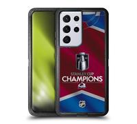 Head Case Designs sous Licence Officielle NHL Maillot Colorado Avalanche Champions De La Coupe Stanley 2022 Étui Antichoc Ultra-Blindé Compatible avec Samsung Galaxy S21 Ultra 5G